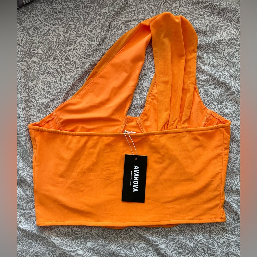 Orange Corset Top - Picture 3 of 7